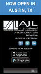 Mobile Screenshot of ajlinternational.com